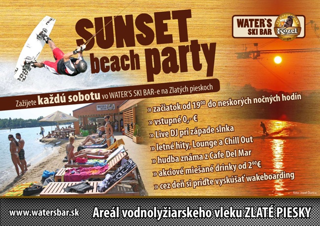 sunset beach party